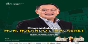 𝐏𝐀𝐌𝐌𝐀𝐃𝐀𝐘𝐀𝐖 |​ 𝐖𝐞𝐥𝐜𝐨𝐦𝐞 𝐭𝐨 𝐓𝐀𝐔, 𝐑𝐞𝐩. 𝐌𝐚𝐜𝐚𝐬𝐚𝐞𝐭!