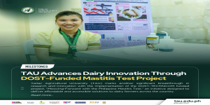 𝐌𝐈𝐋𝐄𝐒𝐓𝐎𝐍𝐄𝐒 | 𝐓𝐀𝐔 𝐚𝐝𝐯𝐚𝐧𝐜𝐞𝐬 𝐃𝐚𝐢𝐫𝐲 𝐈𝐧𝐧𝐨𝐯𝐚𝐭𝐢𝐨𝐧 𝐭𝐡𝐫𝐨𝐮𝐠𝐡 𝐃𝐎𝐒𝐓-𝐅𝐮𝐧𝐝𝐞𝐝 𝐌𝐚𝐬𝐭𝐢𝐭𝐢𝐬 𝐓𝐞𝐬𝐭 𝐏𝐫𝐨𝐣𝐞𝐜𝐭